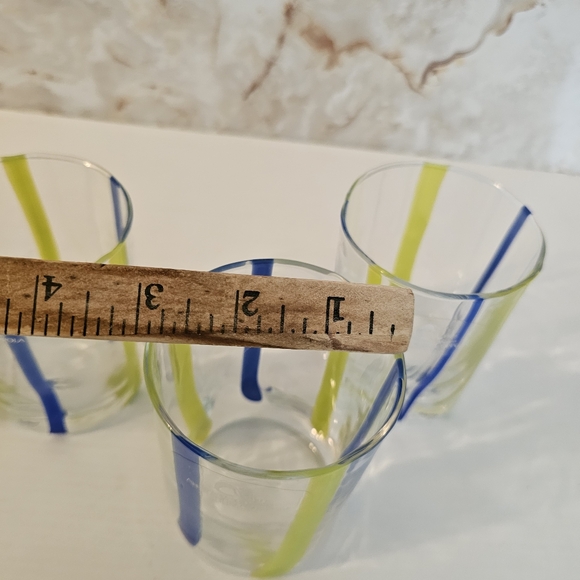**Alessandro Coppola Blue Goto Glasses Set of 3 - Picture 13 of 14